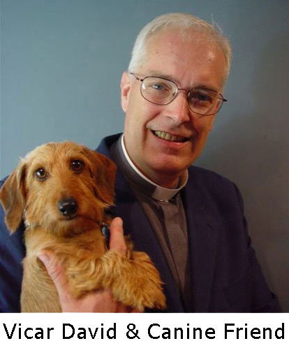 Image of David Bellville with his dog